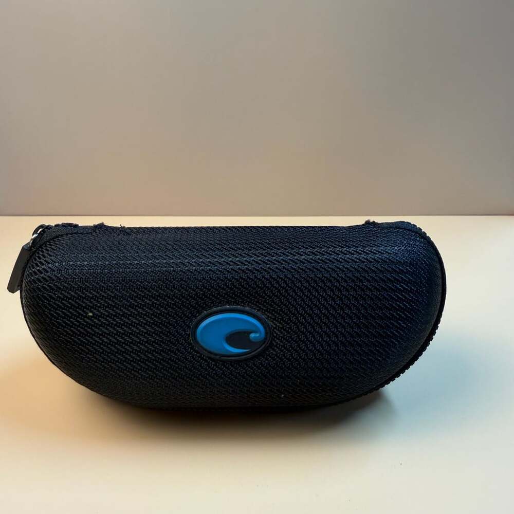 Costa Del Mar Hard Shell Sunglasses Case Black with Blue Logo